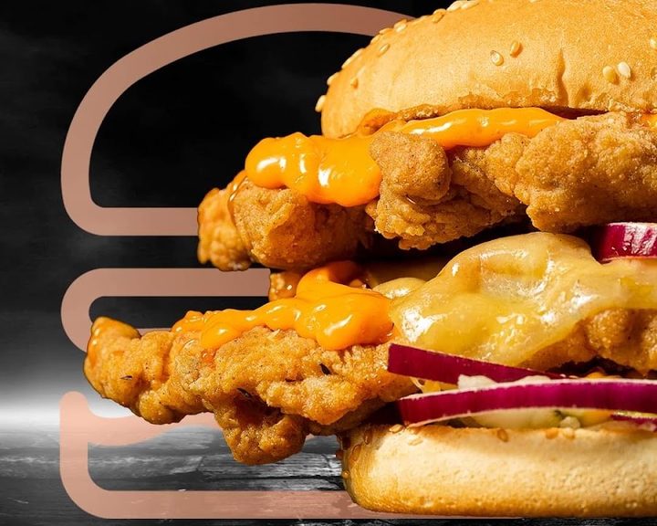 Crispy chicken burger at Chilo's Burgers Clerk Street Edinburgh