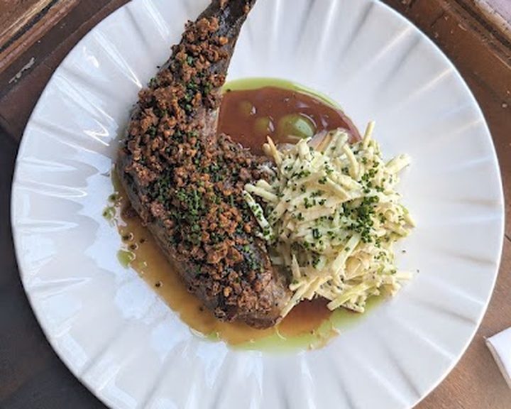 Grilled beef with celeriac at Lore of the Land in Fitzrovia
