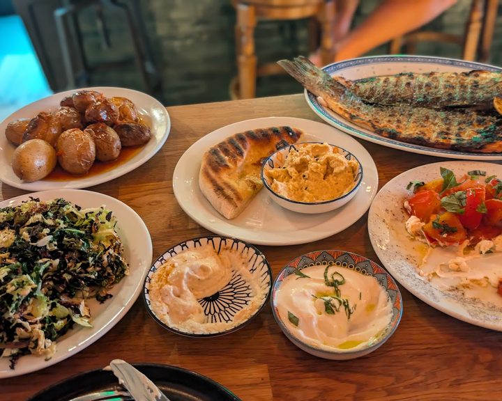 Seasonal sharing plates at Mesen in Rhiwbina