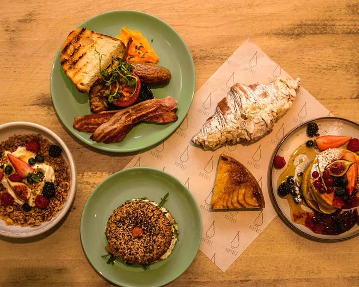 Breakfast and brunch spread at Piptree in East Putney