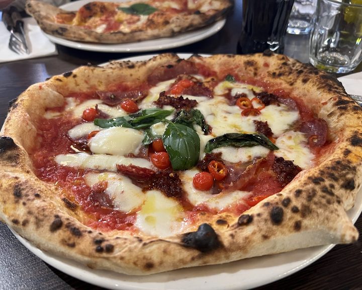 Neapolitan pizza at Sacro Dough West Hampstead