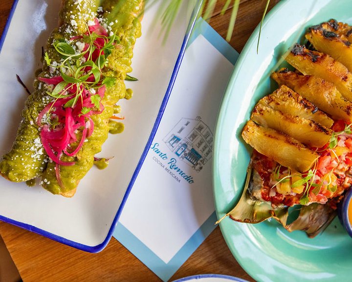 Colourful Mexican grilled dishes at Santo Remedio London Bridge