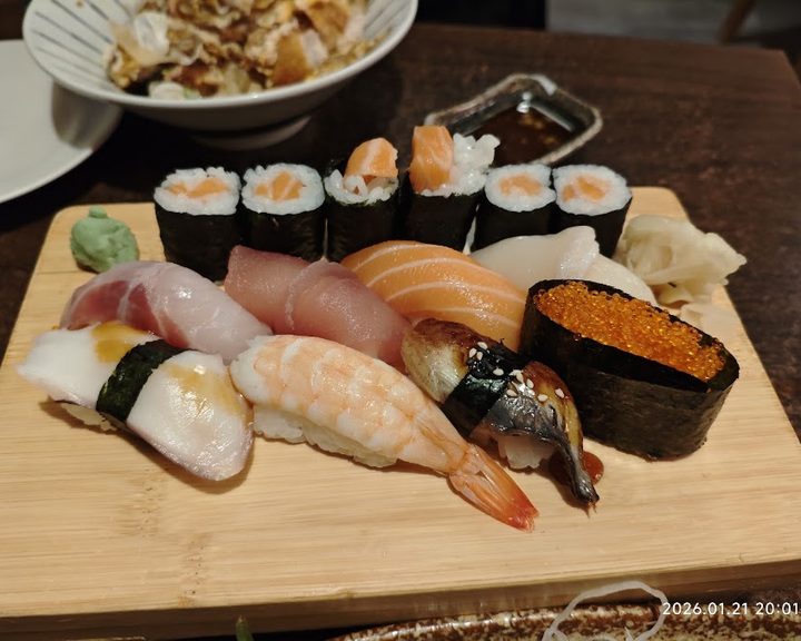 Nigiri and sushi rolls at Sushi Zento Muswell Hill