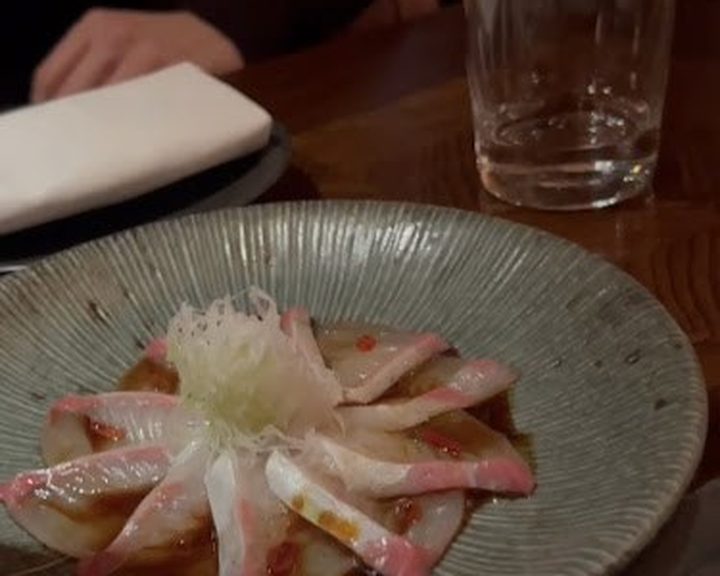 Sashimi with radish and citrus dressing at The Aubrey