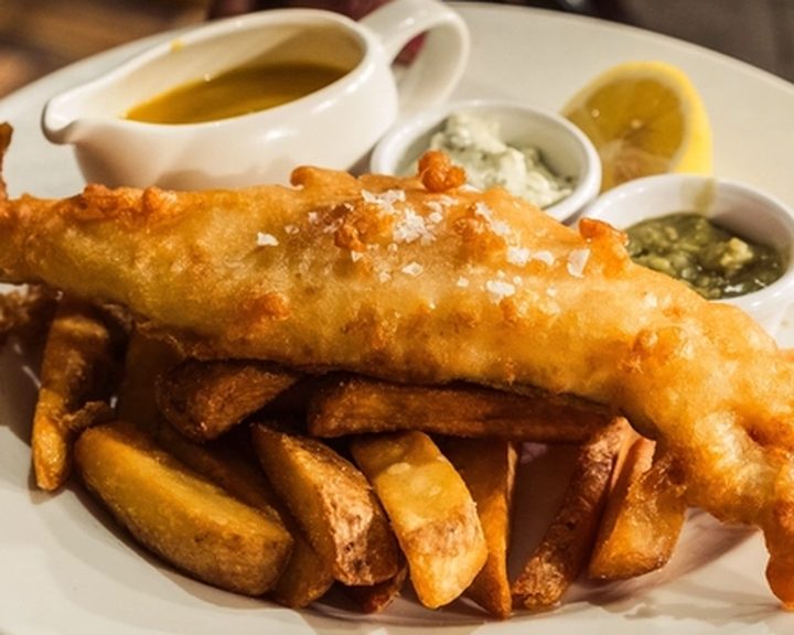 Fish and chips with peas at The Havelock Tavern