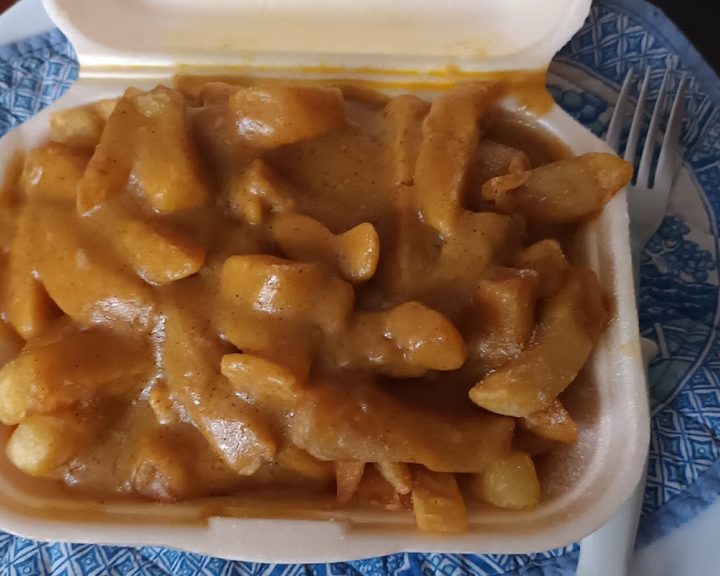 A sauced chicken and chips dish from Tung Sun on the Ormeau Road