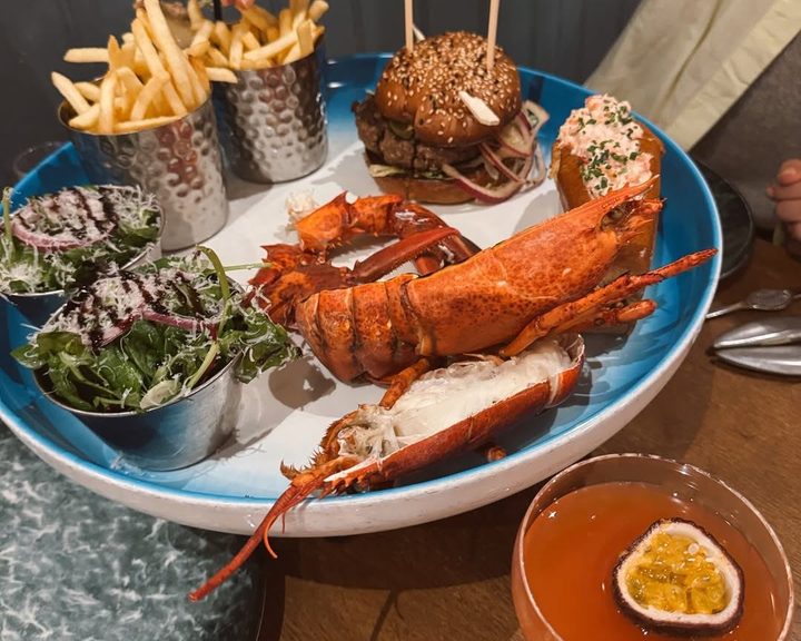 Burger, lobster and fries from Burger & Lobster