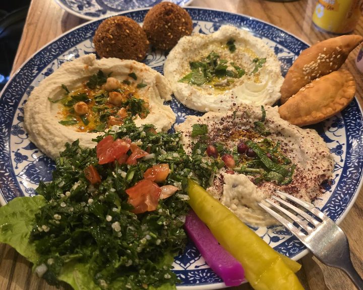 Lebanese food at Comptoir Libanais Ealing