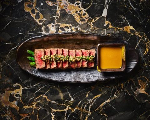 Contemporary Chinese beef dish from Tattu, featured for the best Chinese restaurants in Edinburgh