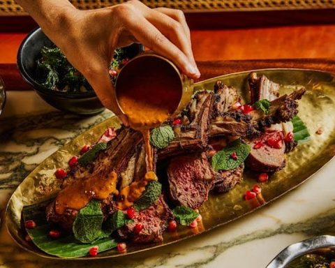 Colourful Indian sharing dishes at Dishoom, featured for restaurants in New Town and Broughton