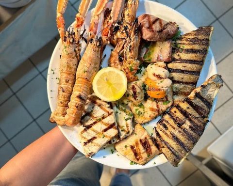 Grilled Scottish seafood platter at one of the best restaurants near Dalry, Gorgie and Sighthill
