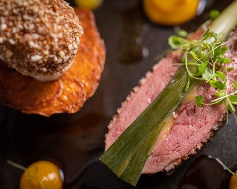 Refined Scottish restaurant dish near Leith Walk, Hillside and Abbeyhill