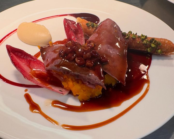 Seasonal grouse dish at La Trompette in Chiswick