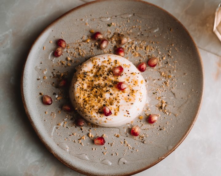 Lebanese dessert with pomegranate and nuts at Beirut Knightsbridge