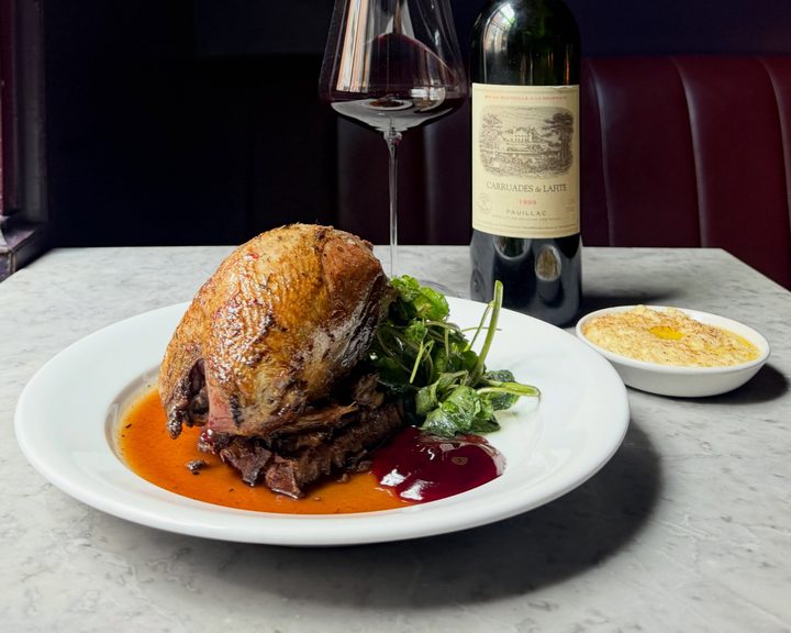 Yorkshire grouse with bread sauce and elderberries at Noble Rot Soho
