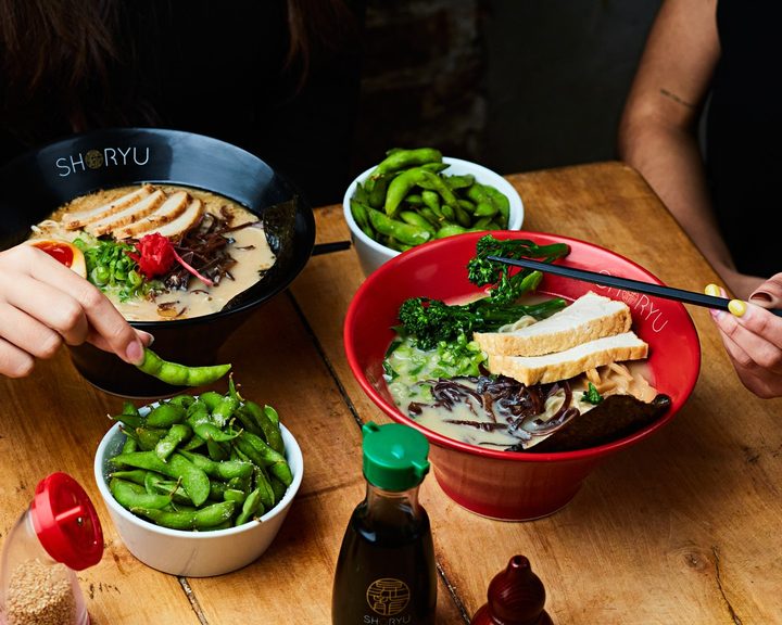 A bowl of ramen at Shoryu Soho