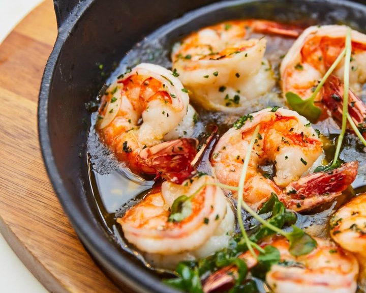 Garlic and chilli prawns at Tapas Stories in Covent Garden