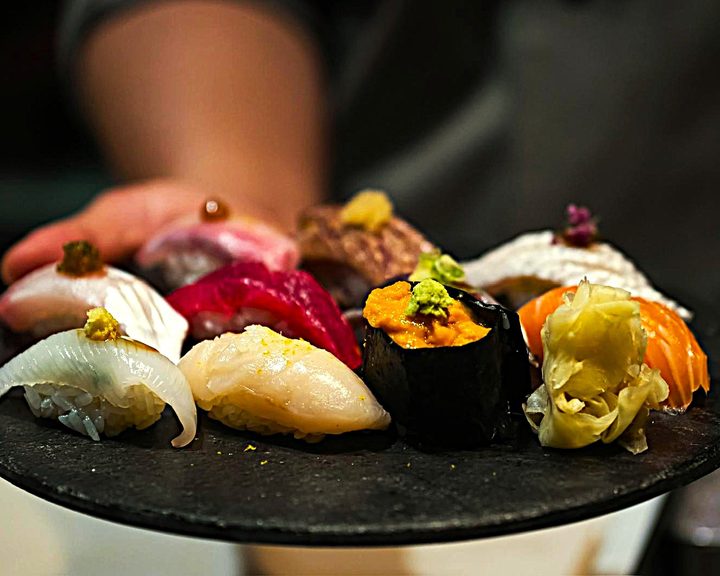Assorted nigiri sushi at Umu in Mayfair